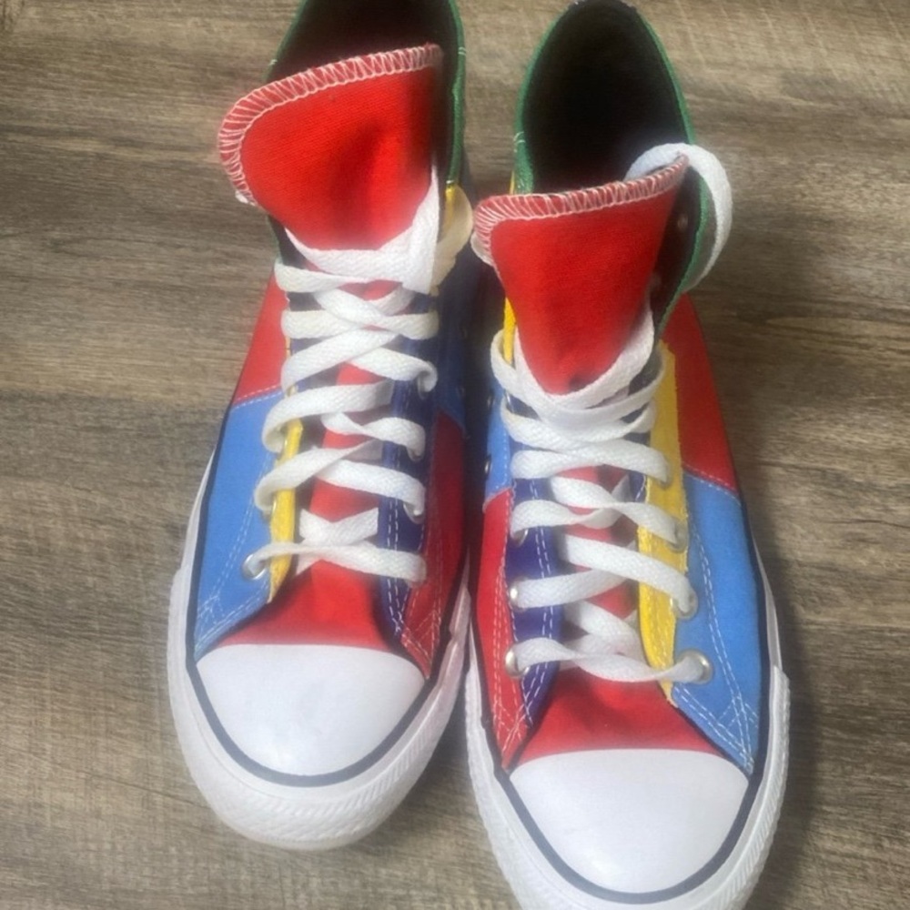 Converse Patchwork High Top Sneakers - image 2